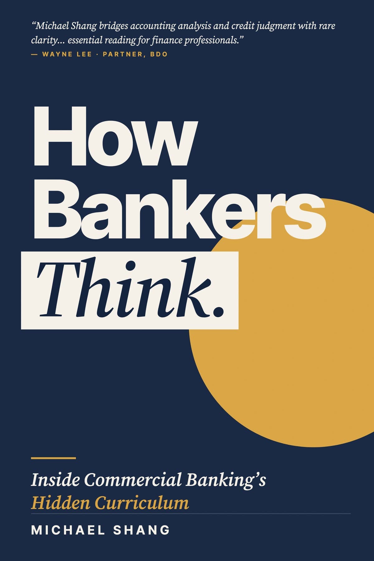 How Bankers Think — book cover